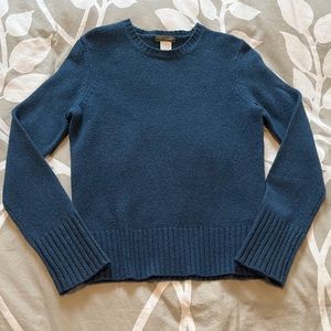 J. Crew Blue Wool Sweater Y2K